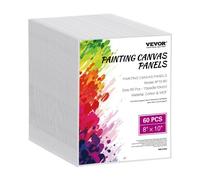 VEVOR 60 PCS Paneles de Lienzo para Pintar, Lienzos de 203 x 254 mm, Blanco