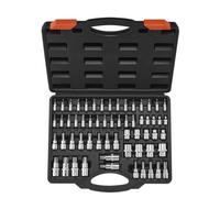 VEVOR 60 Piezas de Juego de Dados Torx y Dados Torx Externos para Uso Manual