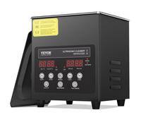 VEVOR 60 W Limpiador Ultrasónico de 2 L con Calentador de Cesta y Temporizador