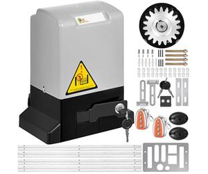 VEVOR 600 kg Motor Puerta Corredera, Cremallera Metálica 4 m, Abridor Automático de Puerta Corrediza Control Remoto Más de 30 m, Riel de Liberación Fotocélula Clave, para Puerta de Jardín, Garaje