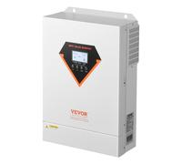 VEVOR Inversor solar híbrido de 6000 W, inversor/cargador de onda sinusoidal pura todo en uno, de 48 V CC a 220/230 V CA monofásico, con controlador solar MPPT de 120 A integrado, para sistemas aislad