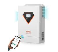 VEVOR 6000 W Inversor Solar Híbrido, Cargador Inversor de Energía de Onda Sinusoidal Pura Todo en Uno, con Controlador Solar MPPT de 120 A Integrado, para Sistema Fuera de la Red con Batería