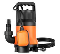 VEVOR 650 W Bomba de Sumidero Sumergible PP-GF20, 15000 L/H, con Interruptor de Flotador Automático, Cable Largo y Elevación Máxima de 8 m, para Evacuación de Aguas Residuales de Piscina, Estanque