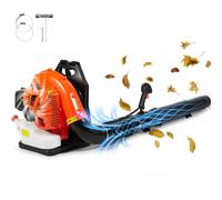 VEVOR Soplador de Hojas de Gas 79 CC Soplador de Nieve de Mochila 2 Tiempos con Tanque de Combustible 3 L Volumen de Aire de 930 CFM para Cuidado del Césped, Limpieza de Hojas, Eliminación de Nieve