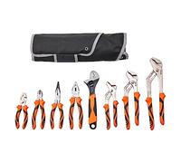 VEVOR 8 PCS Juego de Alicates para Juntas Ranuradas 12"/10"/8"/6" con Alicates de Juntas Deslizantes Alicates de Cuello Largo Alicates de Corte Diagonal Alicates de Ajuste de Líneas Llaves Mecánicas