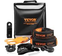 VEVOR 8 Piezas Kit de Recuperación Todoterreno Correas de Remolque 7,6x914,4 cm Grilletes con Anillo en D 13608 Kg Grillete Receptor de 20000 Kg Polea de Bloque Antidesgarro para Camión, Jeep, ATV