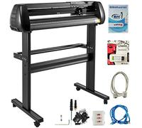 VEVOR Cortadora de Vinilo Máquina Cortadora de Vinilo Corte Máximo 780 mm Trazador de Vinilo con Alimentación de Papel de 870 mm con Soporte de Piso Máquina Cortadora de Trazador Velocidad Ajustable