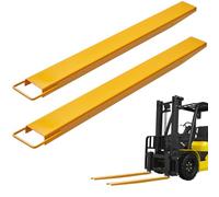 VEVOR Abrazadera de Horquillas de Tractor 1520x115 mm 1 Par de Acero al Carbono Abrazadera en Horquillas de Paletas Carga de 1815 T para Mover y Transportar Cargas Pesadas y Voluminosas, Amarillo