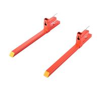 VEVOR Abrazadera de Horquillas de Tractor 907 kg, Horquillas de Palé Longitud Total de 109 cm, con Barra Estabilizadora, Alta Resistencia, para Pala Cargadora, Minicargadora, Tractor, Naranja