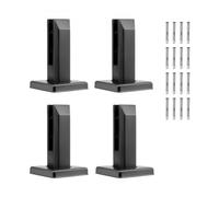 VEVOR Abrazadera de Vidrio, 4 Soportes de Barandilla de Vidrio Cuadrado 100 x 100 x 160 mm para Vidrio Templado de 8-12 mm de Grosor, Acero Inoxidable 304, para Balcón, Jardín, Cubierta, Escalera