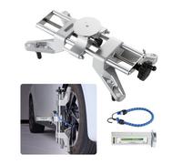 VEVOR Abrazadera para Ruedas y Adaptador Magnético, Herramienta de Alineación de Ruedas de Aleación de Aluminio 1 Pieza para Medición Precisa de la Caída, Compatible con Llantas 27,94-63,50 cm