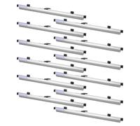 VEVOR Abrazaderas Colgantes para Planos, Ancho de 610 mm, Paquete de 12 Piezas, Tiras de Encuadernación, Estructura de Aluminio, Soporte de Almacenamiento para Planos de Ingeniería Carteles Dibujos
