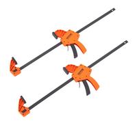 VEVOR Abrazaderas de Barra para Carpintería 2 Piezas Abrazadera F Apertura de 609,6mm Profundidad de 84,6mm Abrazadera con Una Mano Límite de Carga de 136kg Abrazaderas de Madera para Trabajar Metales