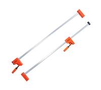 VEVOR Abrazaderas de barra para carpintería, paquete de 2 abrazaderas paralelas de 1270 mm abrazadera F con límite de carga de 499 kg presión uniforme, plástico y acero al carbono