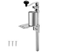 VEVOR Abrelatas, Abrelatas Manual de Sobremesa para Latas de hasta 30 cm de Altura, Altura Ajustable con Tornillos, Acero Fundido para Restaurantes y Hoteles, Tipo Fijo, 235 x 100 x 660 mm