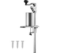 VEVOR Abrelatas Duradero Manual de Sobremesa para Latas de hasta 30 cm de Altura, Altura Ajustable, con Tornillos y Abrazadera de Mesa, para Restaurantes y Hoteles, 253 x 113 x 742 mm, Plata