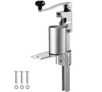 VEVOR Abrelatas manual, máquina abrelatas, catering, abrelatas comercial con base, abrelatas de mesa regulable en altura para latas de hasta 30 cm de altura, para restaurantes, hoteles, etc.