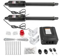 VEVOR Abridor Automático de Puerta Batiente Doble Largo de 5,5 m Abridor de Puerta Automátio 299,3 kg con Control Remoto Empujar/Tirar Para Abrir Abridor de Puerta Batiente Doble 16 mm/s