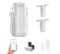 VEVOR Abridor de Cortinas Automático, Robot de Cortinas Inteligente con App, Control Remoto, Concentrador, Compatible con Alexa y Google Home, Apertura/Cierre Programados, para Rieles en Forma de U/I