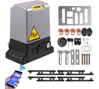 VEVOR Abridor de Puerta Corredera 1800 kg Automático 4 m con 4 Controles Remotos y Control de APP Operador de Portón Eléctrico para Pasillo Enrollable Sistema de Seguridad para Operador de Portón