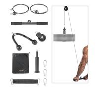 VEVOR Accesorios de tracción LAT, barra en T de remo para máquina de cable, barra en V, barra de tríceps, agarre de mango recubierto de goma, entrenamiento de fuerza de espalda, barra de tracción de