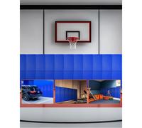 VEVOR Acolchado de Pared para Gimnasio, Resistente al Desgarro, Alta Densidad, para Pared de Cancha de Baloncesto, Duradera e Impermeable para Gimnasio, Garaje, Sótano, 1800 x 600 x 50 mm, Azul