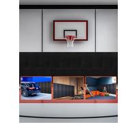 VEVOR Acolchado de Pared para Gimnasio, Resistente al Desgarro, Espuma de Alta Densidad de 50 mm Grosor Extraíble, Duradera e Impermeable para Gimnasio, Garaje, Sótano, 1500 x 500 x 50 mm, Negro