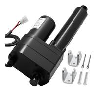 VEVOR Actuador Lineal 12 V, 200 mm, Motor Lineal de 9000 N, IP65, 5 mm/s, con Soportes de Montaje para Contenedores de Maquinaria Industrial y Sistemas de Elevación de Alta Resistencia, Negro