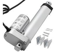 VEVOR Actuador Lineal 12 V, Motor Lineal 101,6 mm con 15 mm/s, 1000 N, Protección IP54 y Soporte de Montaje, para Escritorios Elevadores, Sillones Reclinables y Abridores de Ventanas y Puertas