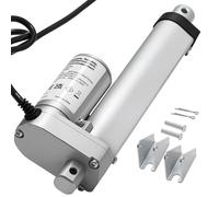 VEVOR Actuador Lineal 12V, 4 Pulgadas de Velocidad 0.6"/s, Actuador de Movimiento Lineal 225lbs/1000N con Soporte de Montaje para Escritorios Elevables, Sillas Reclinables, de Ventanas y Puertas