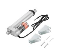 VEVOR Actuador lineal de 12 V, actuador de movimiento lineal de 100 mm 1500 N 5 mm/s con soporte de montaje y protección IP54 para muebles, sistemas de automatización, equipos mecánicos