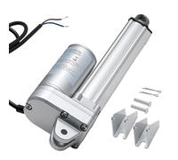 Actuador lineal VEVOR de 12 V, motor lineal impermeable IP65 de 101,6 mm, 3000 N, 5 mm/s con soportes de montaje para seguidores solares, maquinaria industrial y abridores de puertas.