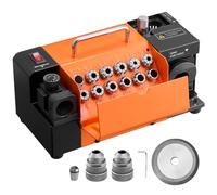 VEVOR Afilador de Brocas MR-13A de 3 a 15 mm, con Ángulo de Punta Ajustable de 95° a 135°, Alta Velocidad de 4600 RPM, con 13 Pinzas y Rueda de CBN para Talleres y Garajes, 290 x 140 x 160 mm