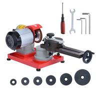 VEVOR Afilador de Hojas de Sierra Circular 370 W Afilador de Hojas Angulares Giratorio 3600 rpm con 6 Centros de Sierra Muela Abrasiva de 125 mm Afilado para Hojas de Sierra con Puntas de Carburo