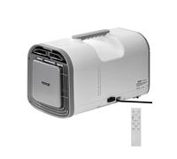 VEVOR Aire Acondicionado Portátil Ajustable, 3 Velocidades, 1070 kcal, Temporizador 24 Horas, 16 a 32 ℃, CA/CC, a Acampar al Aire Libre, Casas Rodantes o Uso Doméstico, Blanco, 510 x 270 x 315 mm