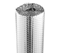 VEVOR Aislamiento Térmico Reflectante Doble 3 x 1,22 m Rollo de Aislamiento de Barrera Radiante de Burbujas de Aire Espesor de 3,2 mm Papel de Aluminio de Doble Cara para Ventana, Techo de RV