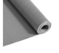 VEVOR Alfombra de Drenaje Antideslizante 90 x 300 cm, Alfombrilla Comercial de PVC, Felpudo Impermeable para Entrada de Casa, Compatible con Cocina Piscina Terraza Baño Ducha Restaurante, Color Gris