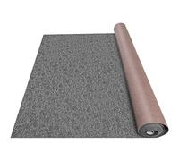 VEVOR Alfombra de Poliéster de 1,8 x 4 m, Alfombra para Terraza y Patio Antideslizante, Espesor de 4,6 mm, Alfombras Marinas para Exteriores Baños Porche A Prueba de Agua de TPR Gris, Fácil de Limpiar