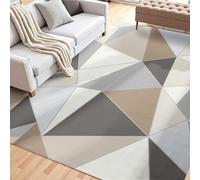 VEVOR Alfombra Suave de 1,5 x 2,1 m Alfombra Moderna Pelo Corto Antideslizante Resistente al Desgarro Elegante Ideal para Dormitorio, Oficina, Sala de Estar, Habitación Infantil, Entrada, Gris