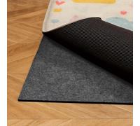 VEVOR Alfombrilla Antideslizante para Alfombras 243,84 x 152,4 cm, Base Antideslizante con Doble Superficie de Fieltro y Agarre de Goma, Protege Suelos y Mantiene Alfombras en Su Lugar, Gris Claro