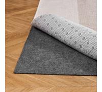 VEVOR Alfombrilla Antideslizante para Alfombras 91,44 x 152,4 cm, Base Antideslizante con Doble Superficie de Fieltro y Agarre de Goma, Protege Suelos y Mantiene Alfombras en Su Lugar, Gris Claro