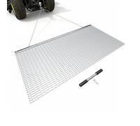 VEVOR Alfombrilla de arrastre, tapete de arrastre de campo de béisbol, tapete de rastrillo nivelador de césped, arrastre de campo, tapete de arrastre de malla de acero galvanizado duradero con cadena
