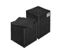 VEVOR Alfombrilla de Drenaje Entrelazada de 310 x 310 x 15,1 mm, 50 Alfombrillas de Drenaje Entrelazadas, Alfombrilla de Drenaje de Polipropileno Antideslizante para Suelo, Baño, Garaje, Jardín, Negro