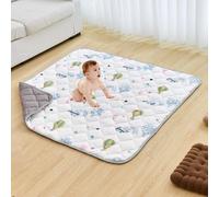 VEVOR - Alfombrilla de juego para bebé, 50 x 50 pulgadas, antideslizante, suave, de una sola pieza, plegable, impermeable, lavable a máquina, para jugar y para estar boca abajo