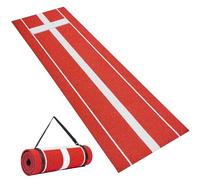 VEVOR Alfombrilla de lanzamiento de softball/béisbol de 10 x 3 pies con montículo de goma, césped antidecoloración y respaldo de espuma antideslizante, ayuda de entrenamiento de lanzamiento rápido