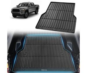 VEVOR Alfombrilla para Caja de Camioneta, Compatible con Toyota Tacoma 2005-2023, TPE, Gruesa y Resistente, Accesorio para Automóvil para Protección Contra Todo Tipo de Clima, 1520 x 1360 x 45 mm