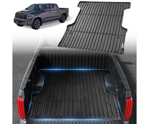 VEVOR Alfombrilla para Caja de Camioneta, Compatible con Toyota Tundra 2022-2024, TPE, Gruesa y Resistente, Accesorios para Coche para Protección Contra Todo Tipo de Clima, 1650 x 1550 x 45 mm