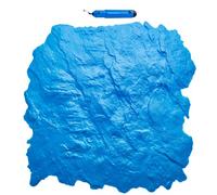 VEVOR Alfombrilla para Sellos de Hormigón 430x430 mm Textura de Poliuretano para Revestimiento de Hormigón para Impresión de Suelo de Pizarra Moldes de Hormigón para Decoración de Exteriores, Azul