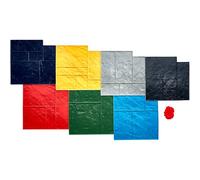 VEVOR Alfombrilla para Sellos de Hormigón 7 Piezas 618x618 mm Textura de Poliuretano para Revestimiento de Hormigón para Impresión de Suelo de Pizarra Moldes de Hormigón para Decoración de Exteriores