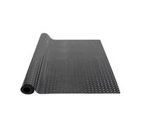 VEVOR Alfombrilla para Suelo de Garaje 1236x3065 mm Rollo SBR Suelo de Goma Patrón 3D Grosor 3 mm Impermeable Fácil de Limpiar para Proteger el Suelo Debajo del Coche, Garaje, Gimnasio, Negro
